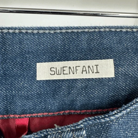 REPLY Bootcut Womens Swenfani Jeans Size 28 Long Inseam Low Rise Y2K Western - Picture 9 of 12